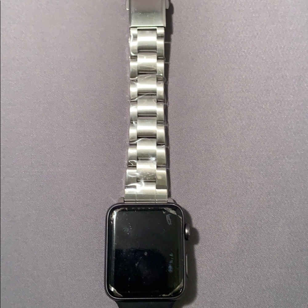 Beikel 42mm Stainless Steel Strap with Metal Clasp
